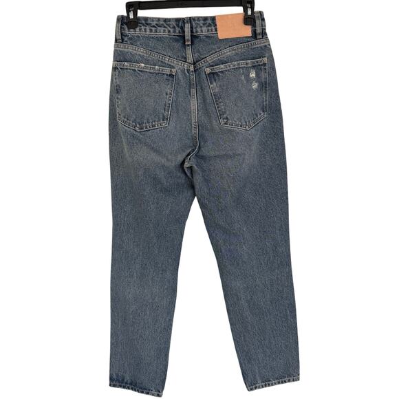 Zara Jeans High Rise Distressed Frayed Size 4 - Picture 2 of 5